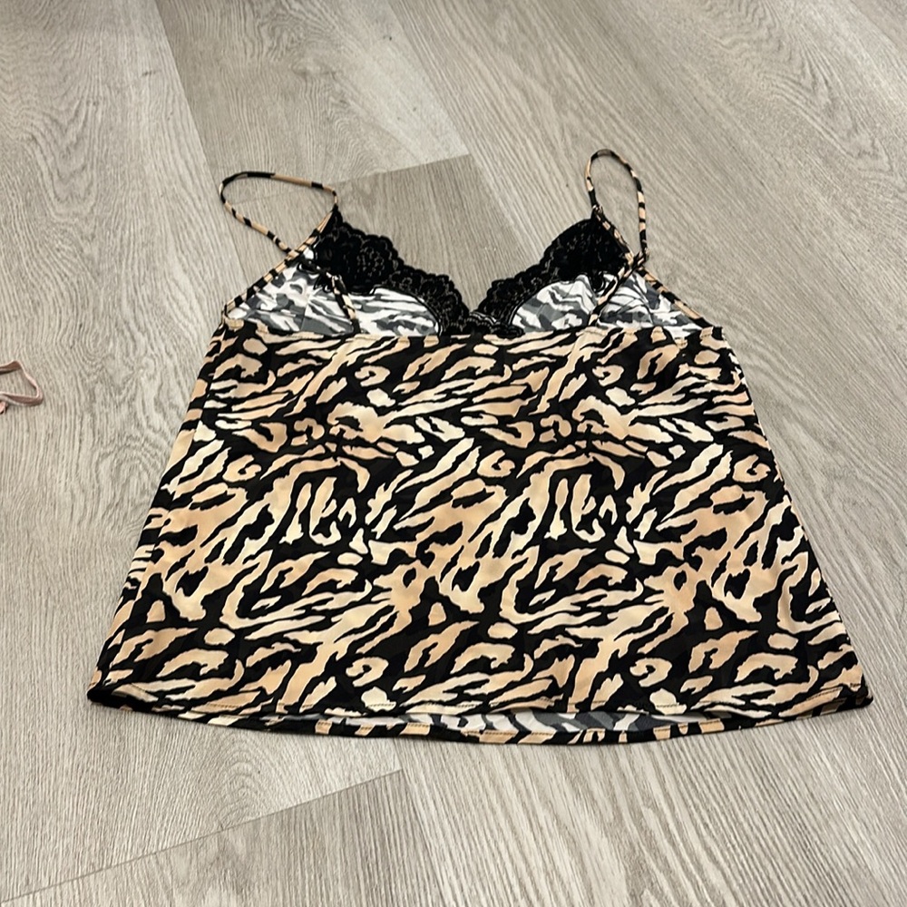 Fleur Du Mal Lace Trimmed Tiger Print Camisole - Picture 6 of 8